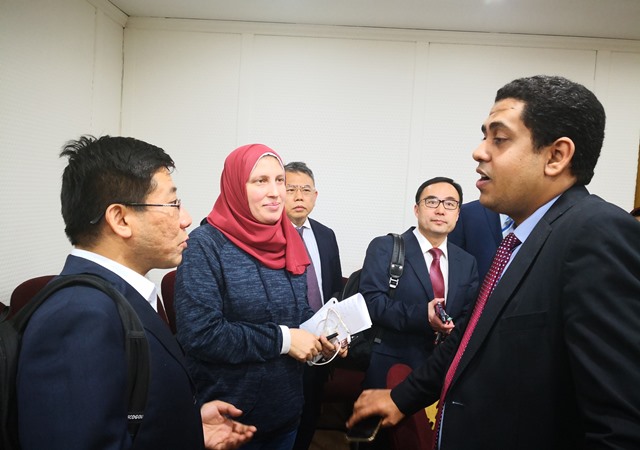 中国新闻代表团结束访问埃及等三国回国