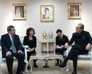 泰国副总理颂吉会见中国新闻代表团