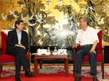李从军会见建设银行董事长王洪章