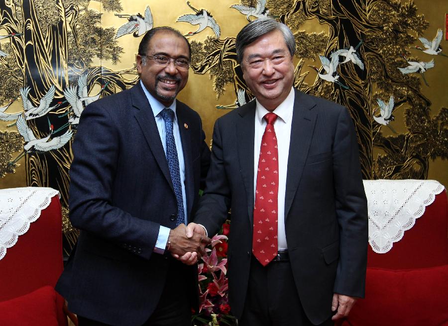 李从军会见联合国艾滋病规划署执行主任