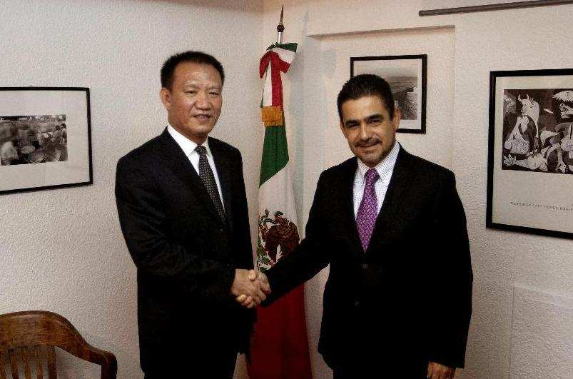 龙新南会见墨西哥国家通讯社社长