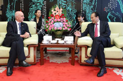 蔡名照会见以色列驻华大使