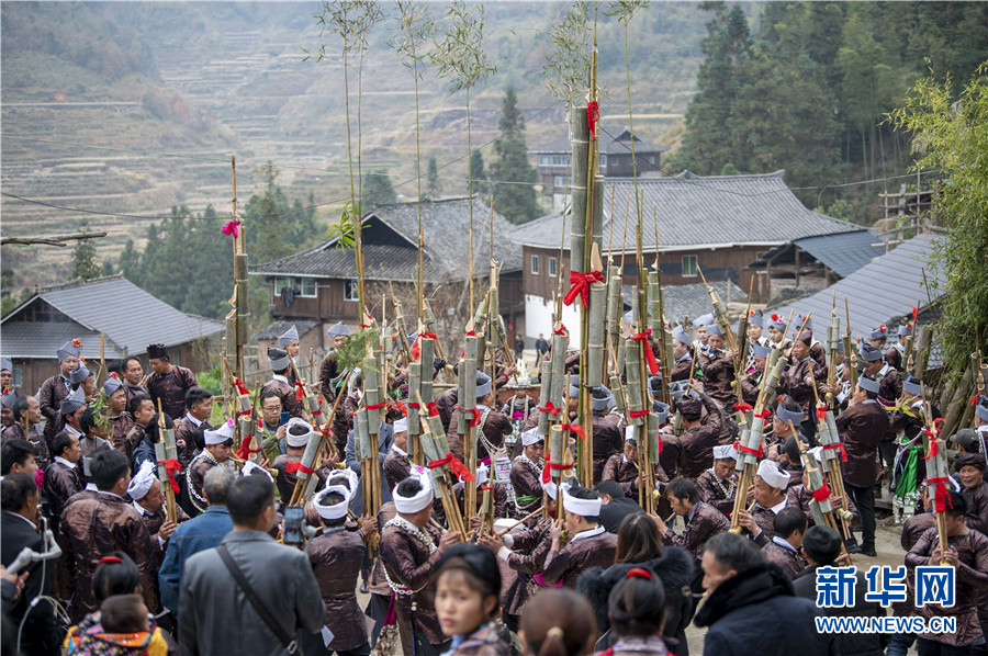 贵州从江欢度芦笙节