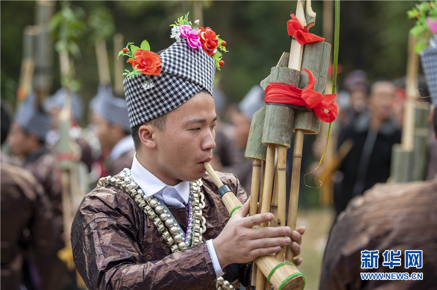 贵州从江欢度芦笙节