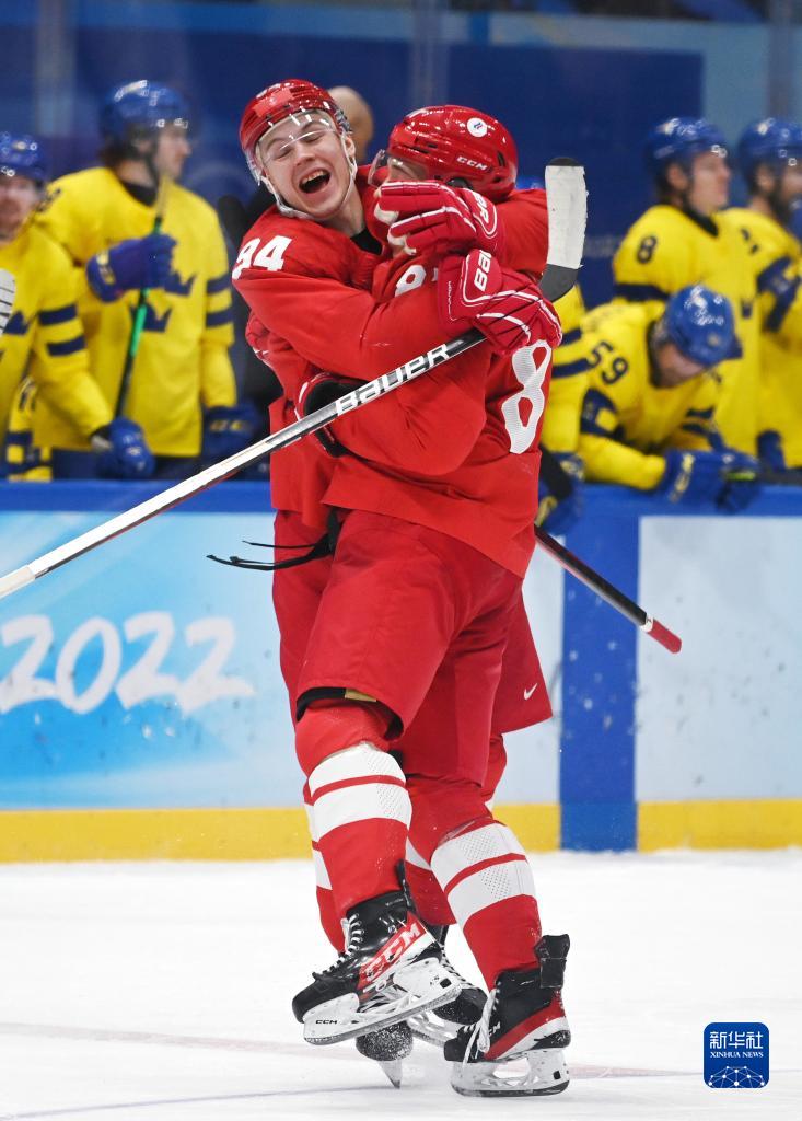 冰球男子半决赛俄罗斯奥委会队晋级决赛