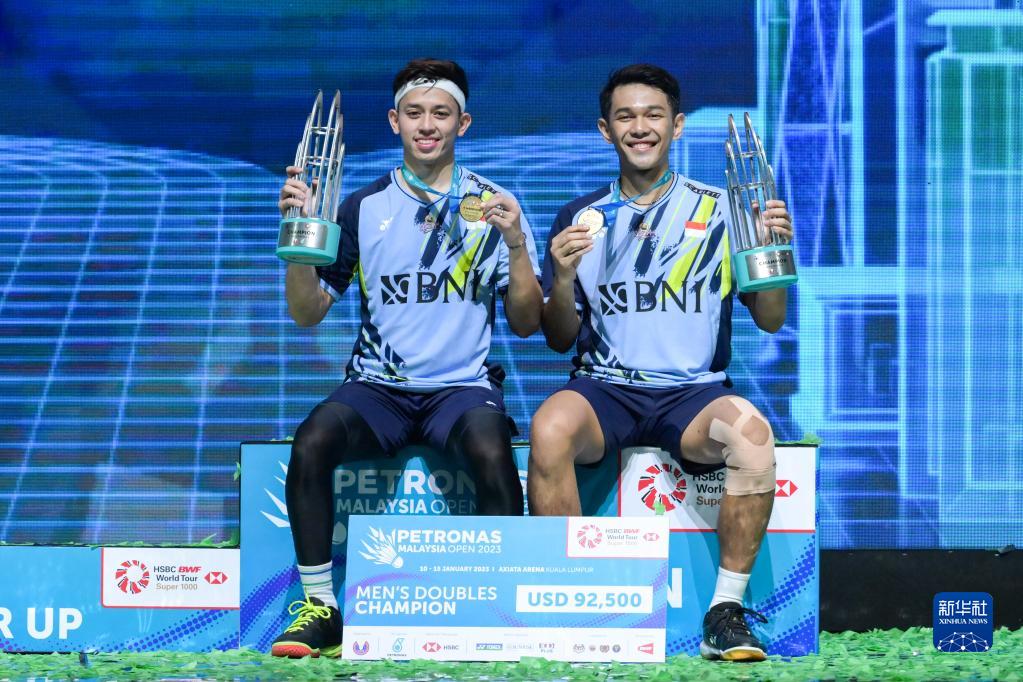 马来西亚公开赛印度尼西亚组合男双夺冠