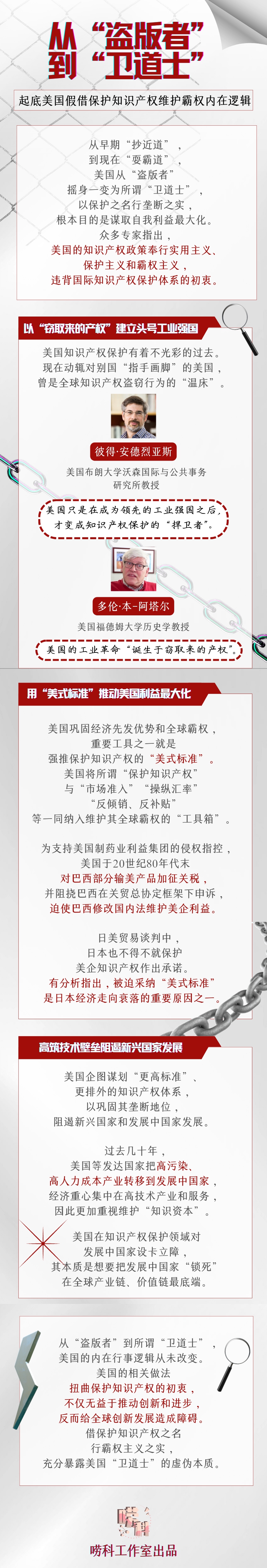 从“盗版者”到“卫道士”——起底美国假借保护知识产权维护霸权内在逻辑-新华网