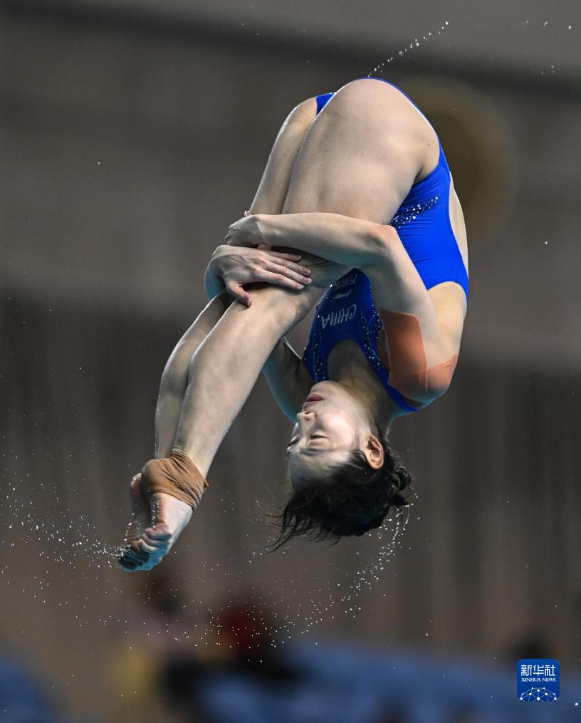 跳水——游泳世锦赛选拔赛:女子3米板赛况