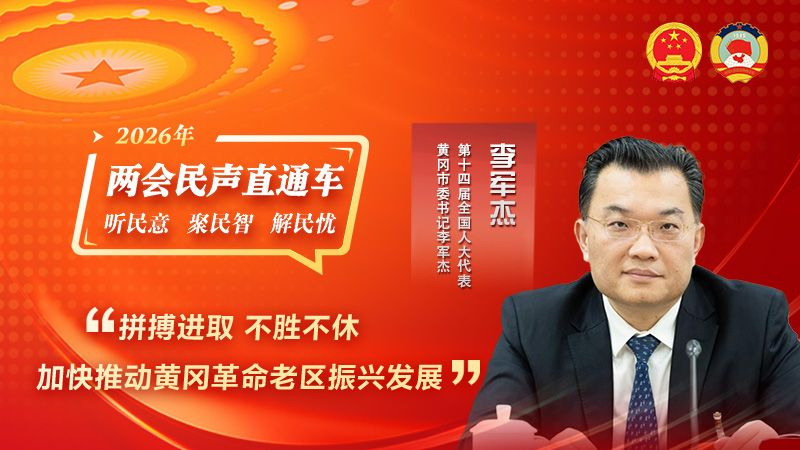 全国人大代表李军杰：拼搏进取 不胜不休 加快推动黄冈革命老区振兴发展