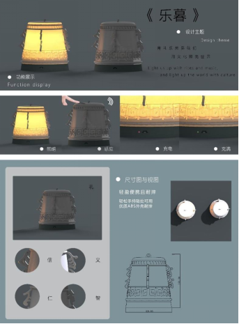 文创大赛"攒劲"赛道作品:"乐暮"灯