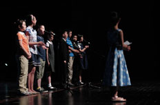 未来小市长们发表竞选演说