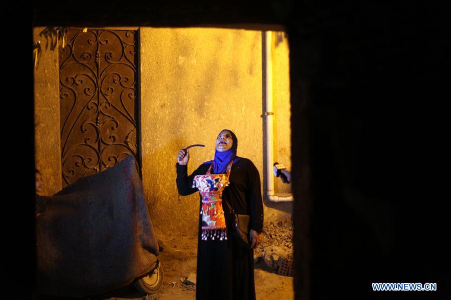 EGYPT-CAIRO-RAMADAN-FEMALE MUSAHARATI