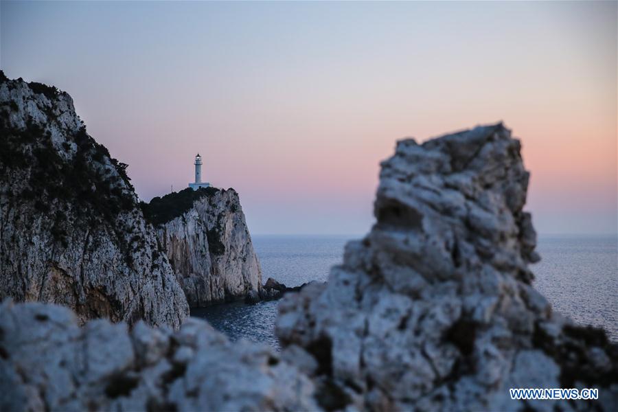 GREECE-LEFKADA ISLAND-LIGHTHOUSE