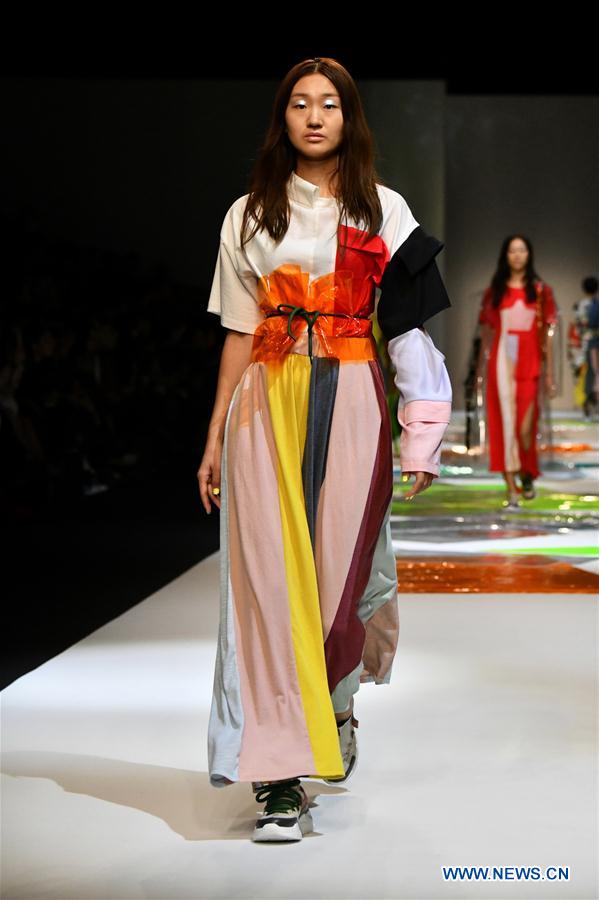 Creations of Reclothing Bank presented during Shanghai Fashion Week ...
