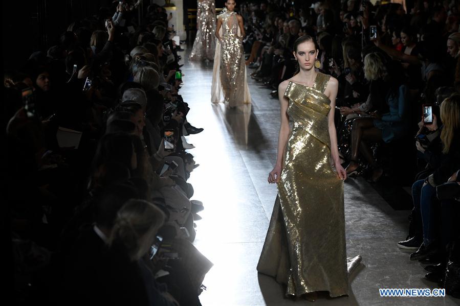 Haute Couture 2019 shows: creations of Elie Saab - Xinhua | English.news.cn
