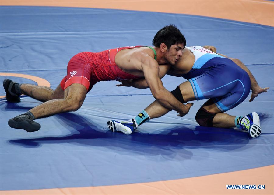 highlights of 79kg match at 2019 asian wrestling championship