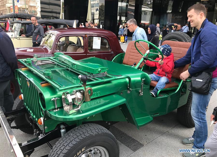 BOSNIA AND HERZEGOVINA-SARAJEVO-VINTAGE CARS-SHOW