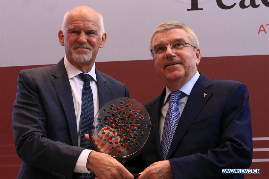 GREECE-ATHENS-IOC PRESIDENT-AWARD