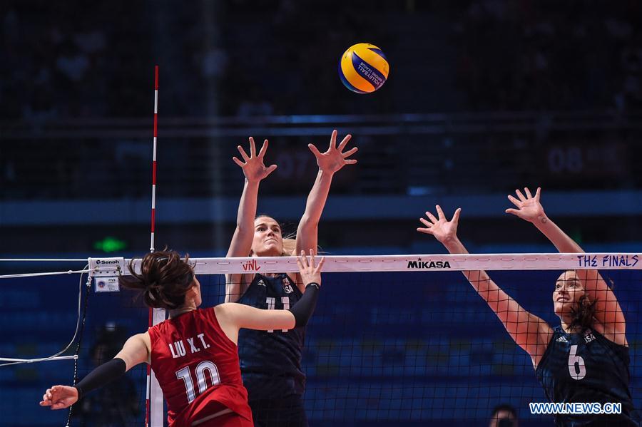 2019 FIVB Volleyball Nations League Finals Women: China vs. U.S ...