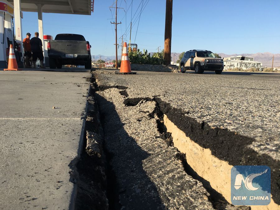 Feature: South Californian residents reeling from earthquakes and aftershocks - Xinhua | English.news.cn