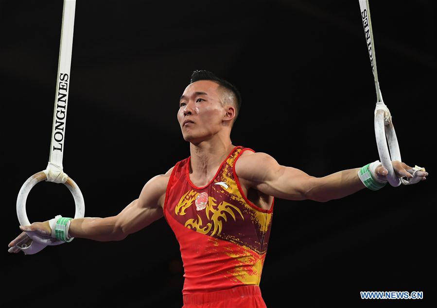 in pics: mens all-around final of 2019 fig artistic gymnastics