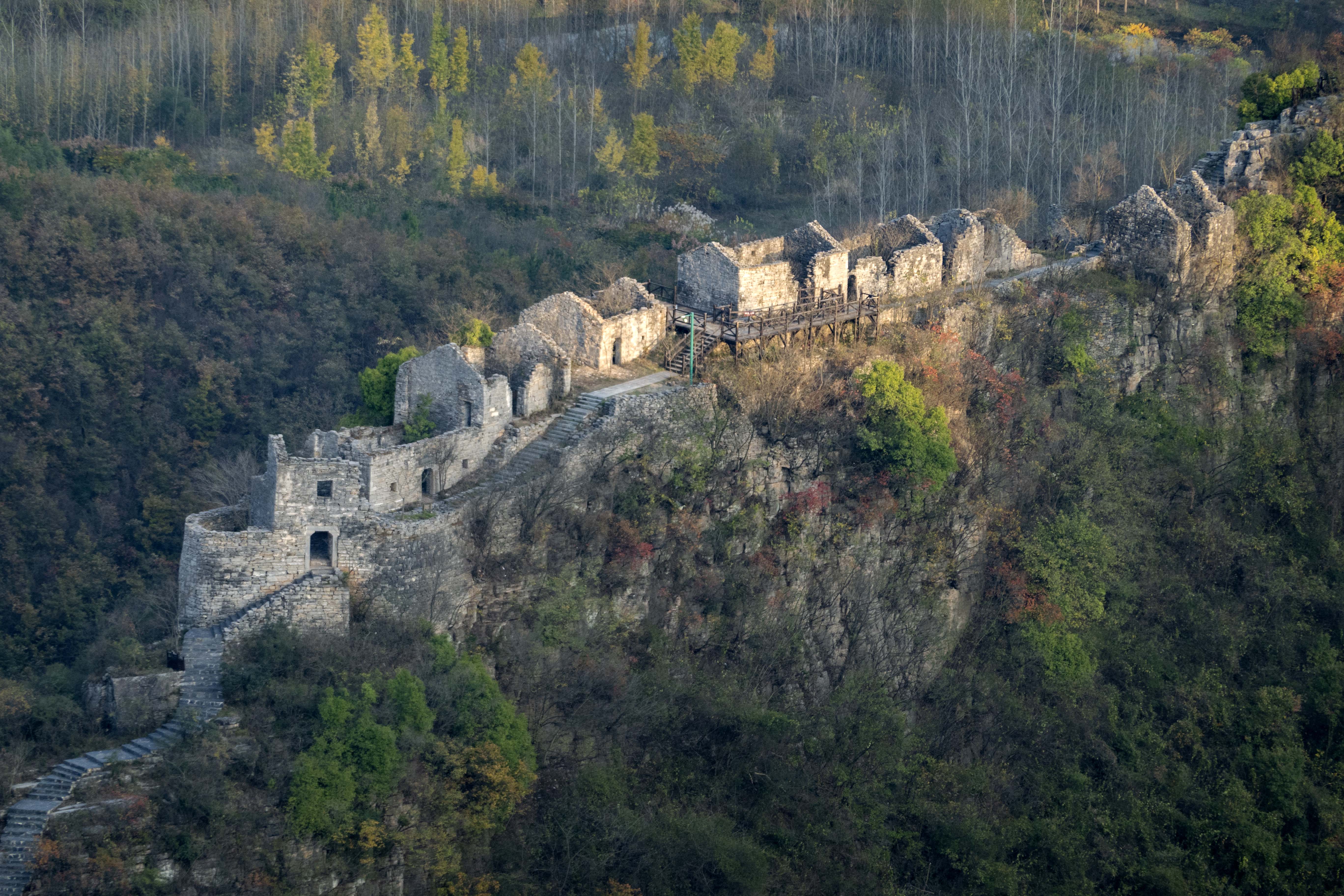 Drone tour of ancient mountain villages in central China - Xinhua ...