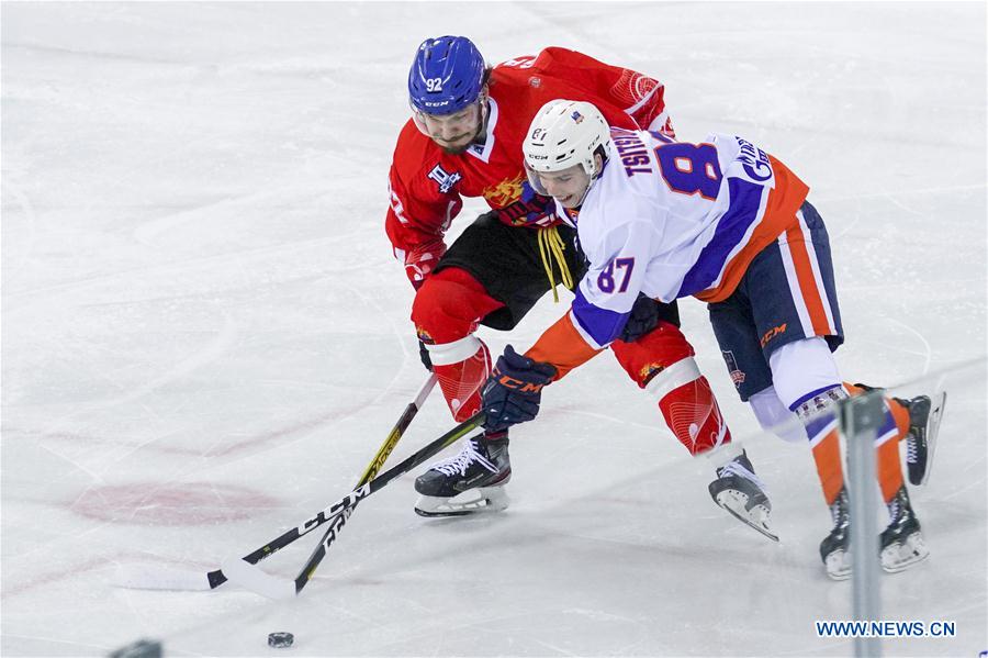 Silk Road Supreme Hockey League: China vs. Russia - Xinhua | English ...