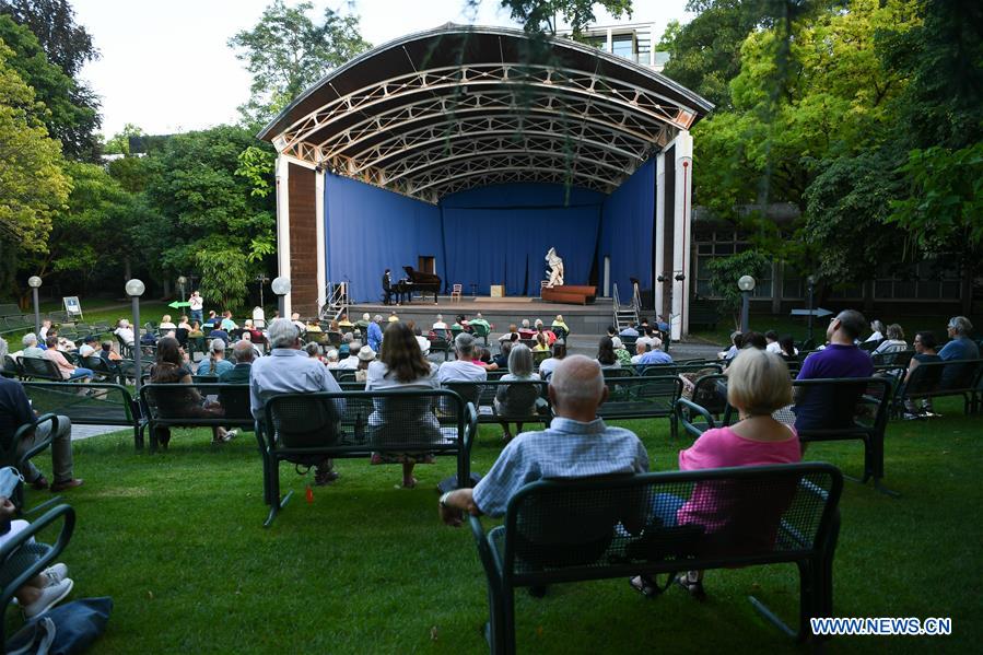 Outdoor Concert Held At Palm Garden In