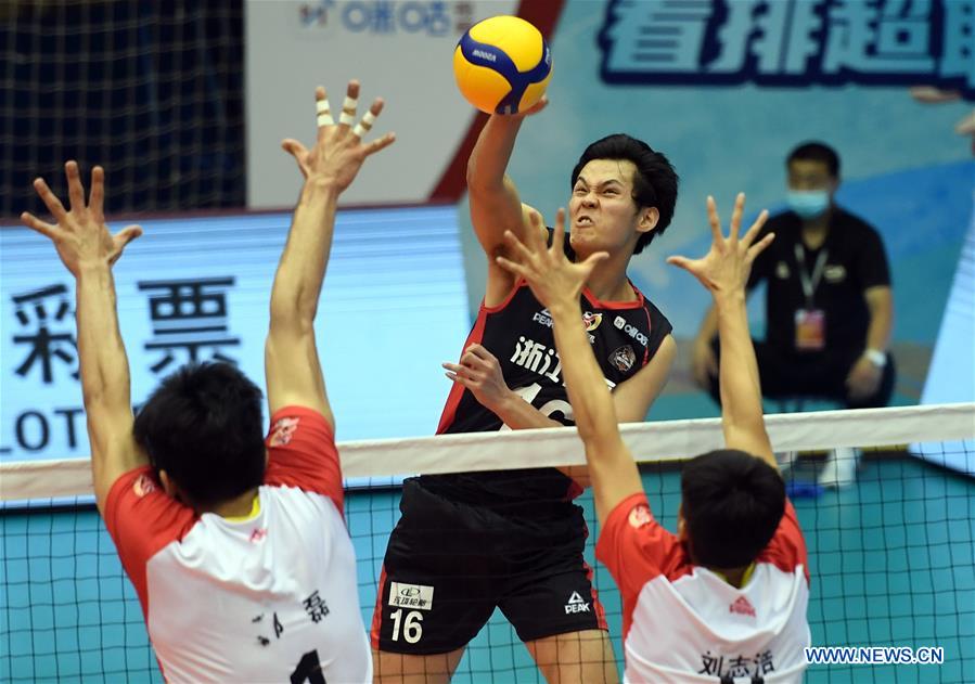 Shandong beat Zhejiang to edge towards Chinese men's volleyball league ...