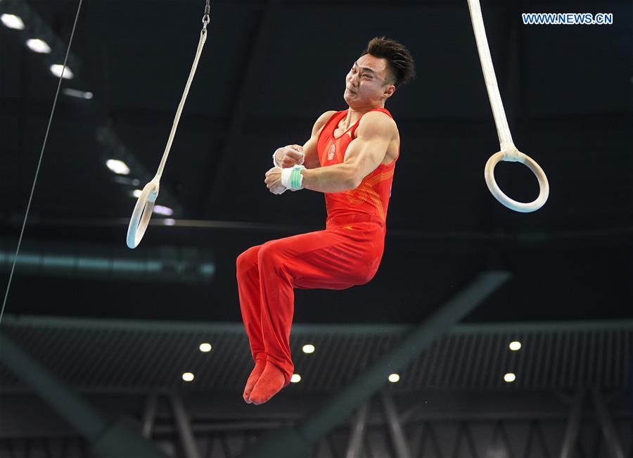 (sp)china-guangdong-zhaoqing-artistic gymnastics-chinese