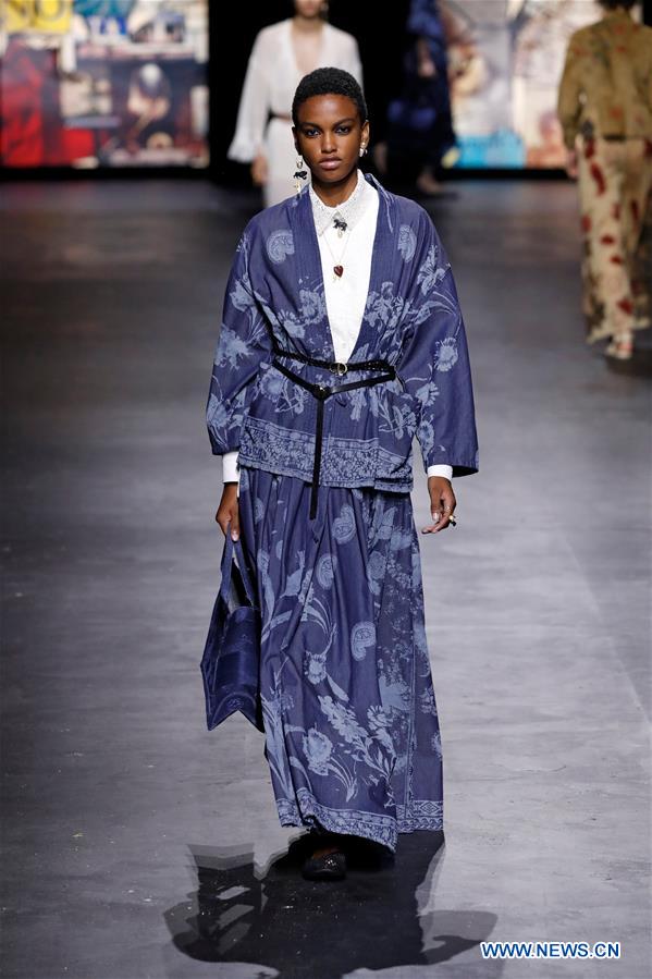 dior creations presented at paris fashion show