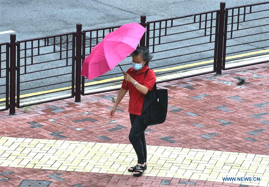 Hong Kong issues No. 8 typhoon signal as Nangka draws near - Xinhua ...