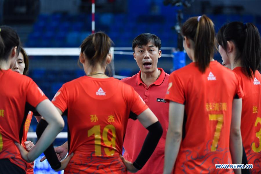 Chinese Women's Volleyball Super League: Jiangsu vs. Shandong - Xinhua ...