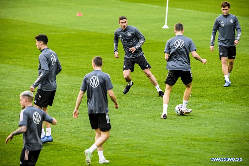 players of germany attend training session in dusseldorf
