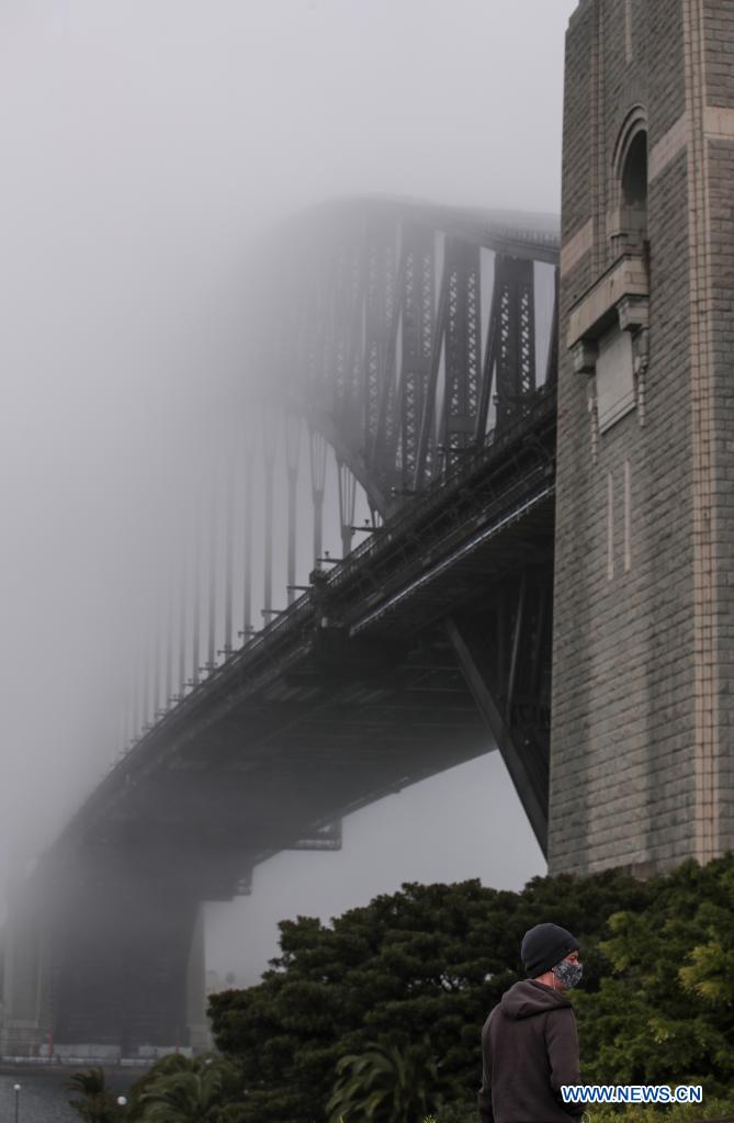 heavy fog floats in sydney