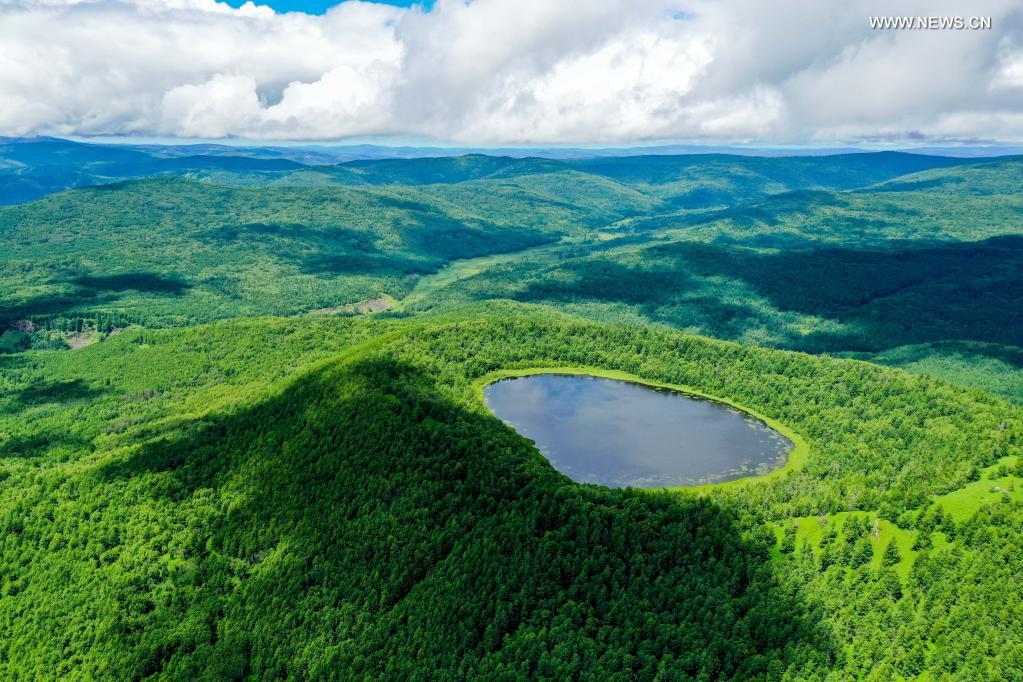 scenery of arxan national forest park, north chinas inner