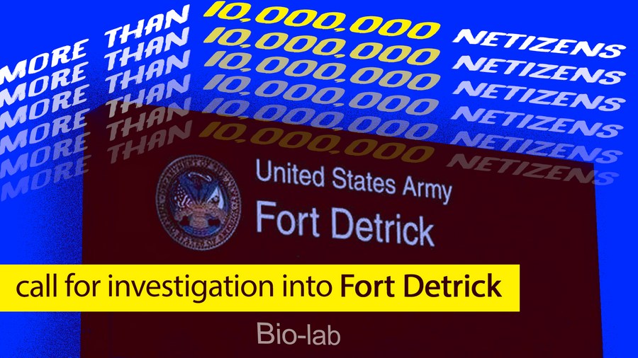 10 mln netizens sign open letter to investigate fort detrick