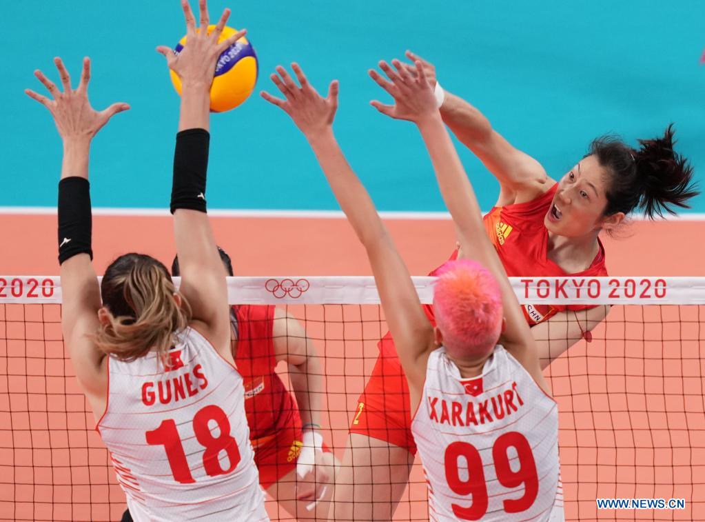 champion china upset by turkey in tokyo 2020 womens volleyball