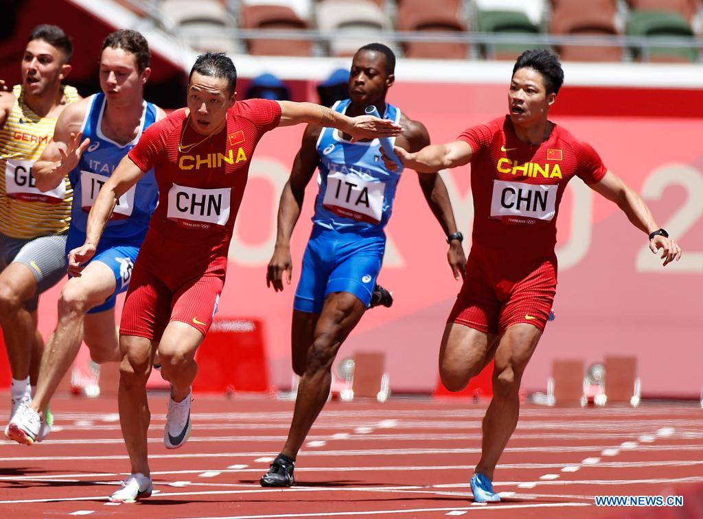 chinas womens and mens 4x100m relay squad