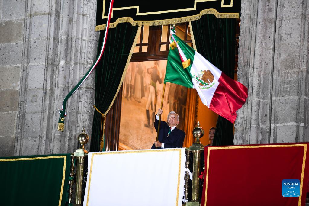 independence day celebrations held in mexico city - xinhua