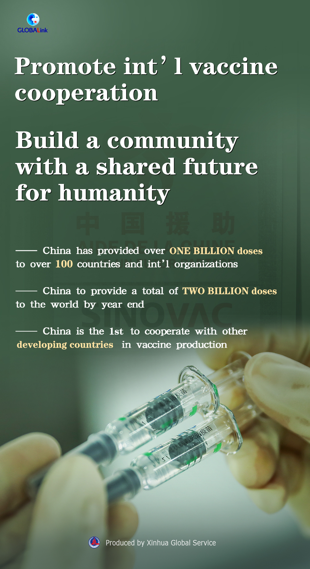 china contributes to global anti-pandemic drive by bridging "