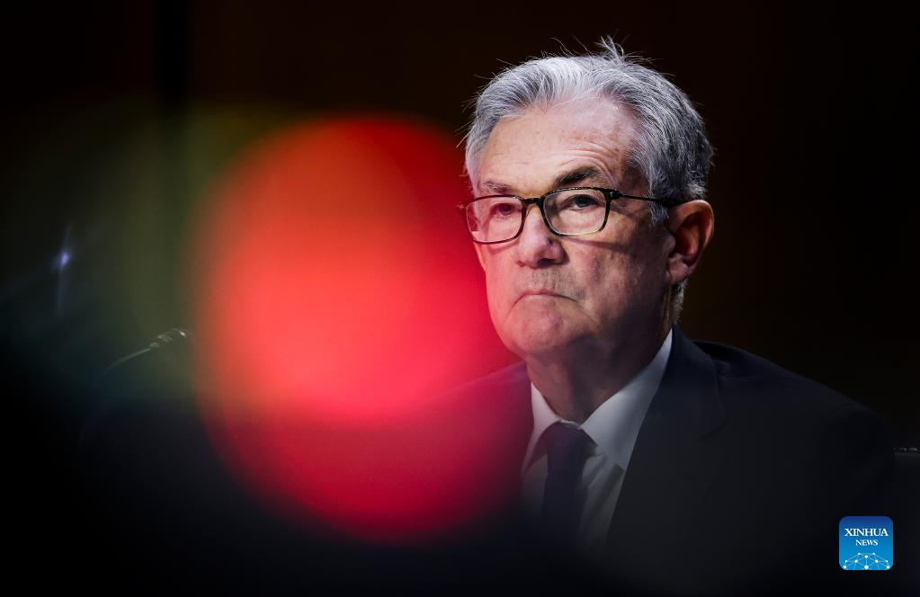 federal reserve chairman jerome powell testifies at a hearing