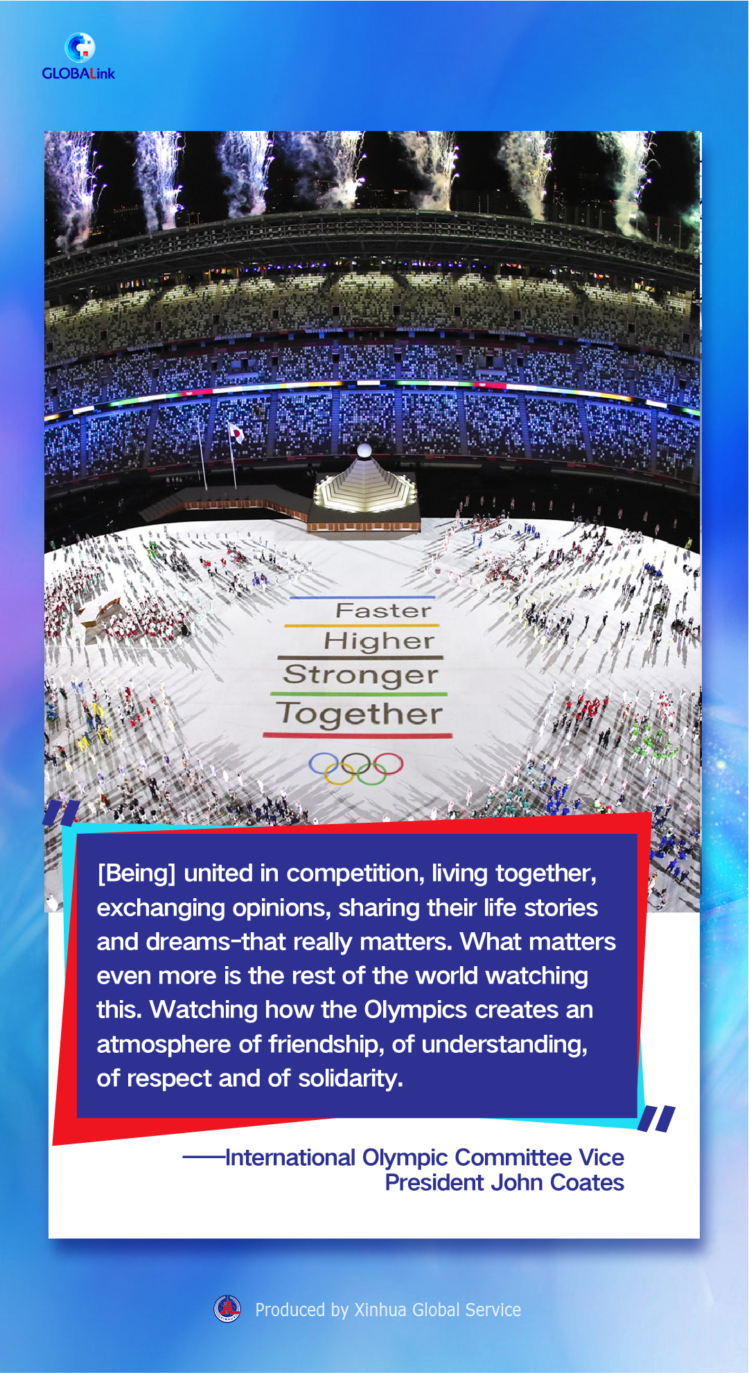 the olympic games should not be politicized.