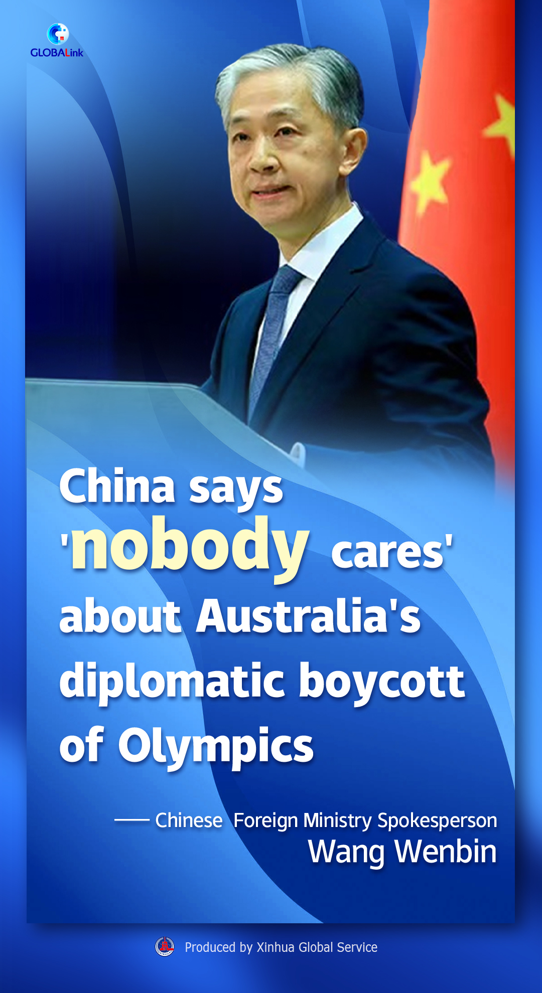 china says nobody cares about australias diplomatic boycott of