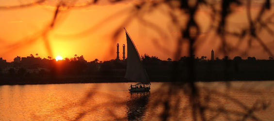 Sunset view in Cairo