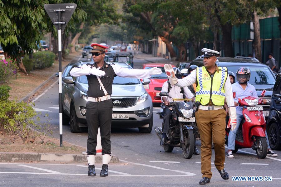 SRI LANKA-COLOMBO-MILITARY POLICE-TRAFFIC CONGESTION