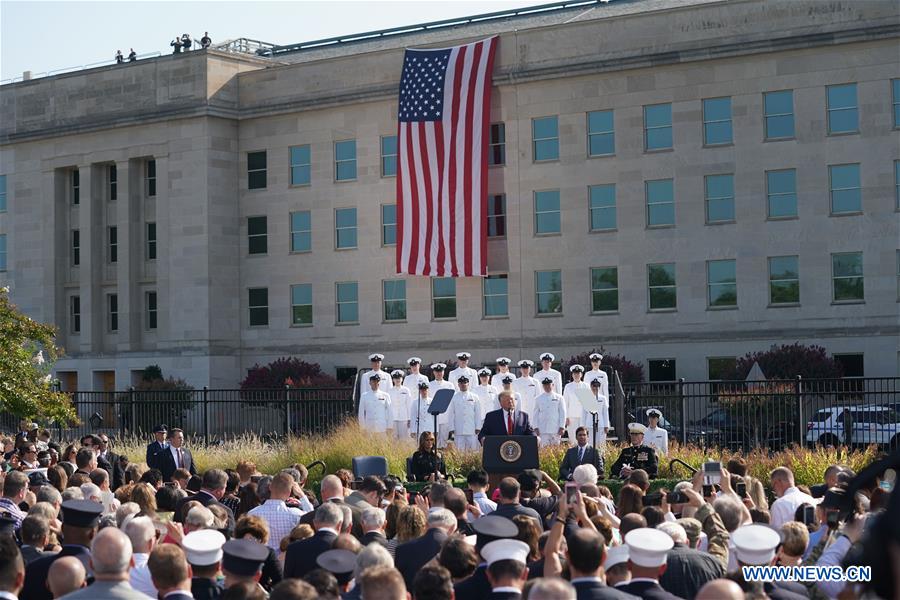 18th anniversary of 9/11 terrorist attacks marked at pentagon, u