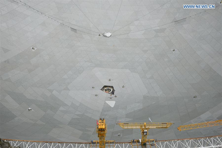 World's largest radio telescope completes installation - Xinhua ...