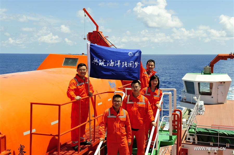 chinese deep-sea explorer ship sails across equator