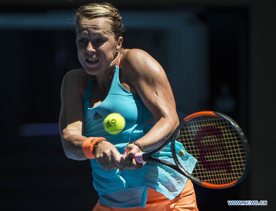 anastasia pavlyuchenkova of russia competes during the womens